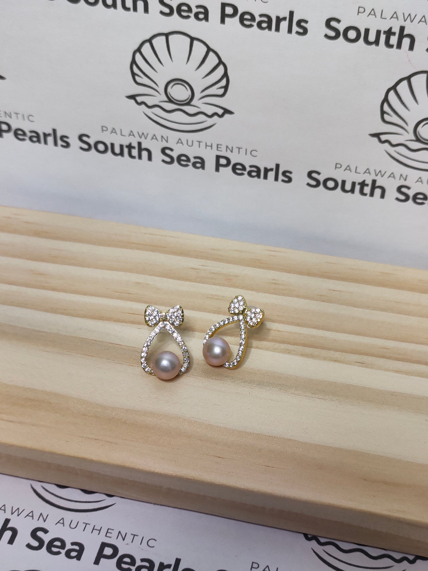 Authentic Fresh Water Pearl Earrings in 5 Micron Settings