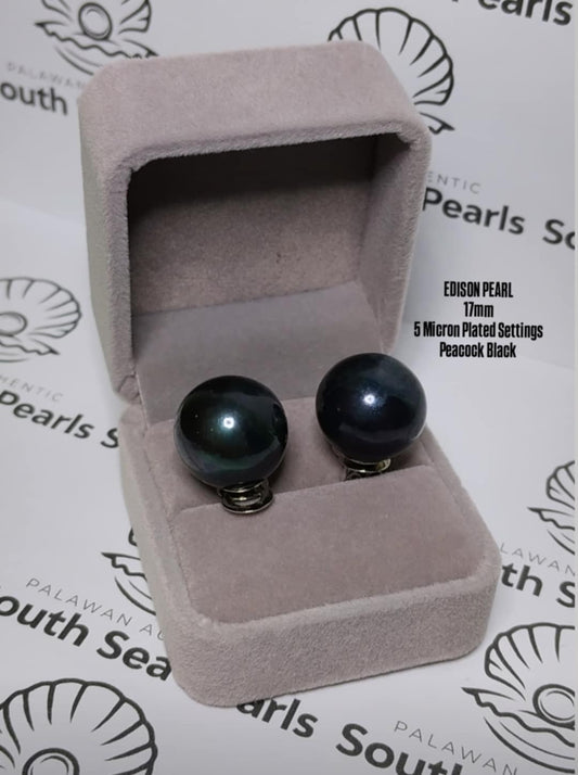 16mm Peacock Black Color Edison Pearl