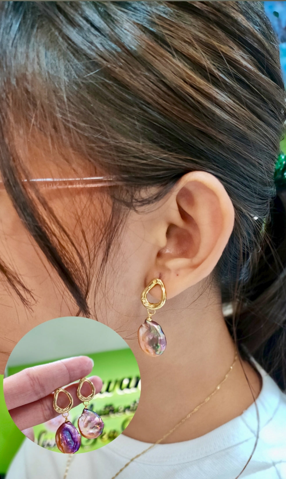 Authentic Fresh Water Pearl Earrings